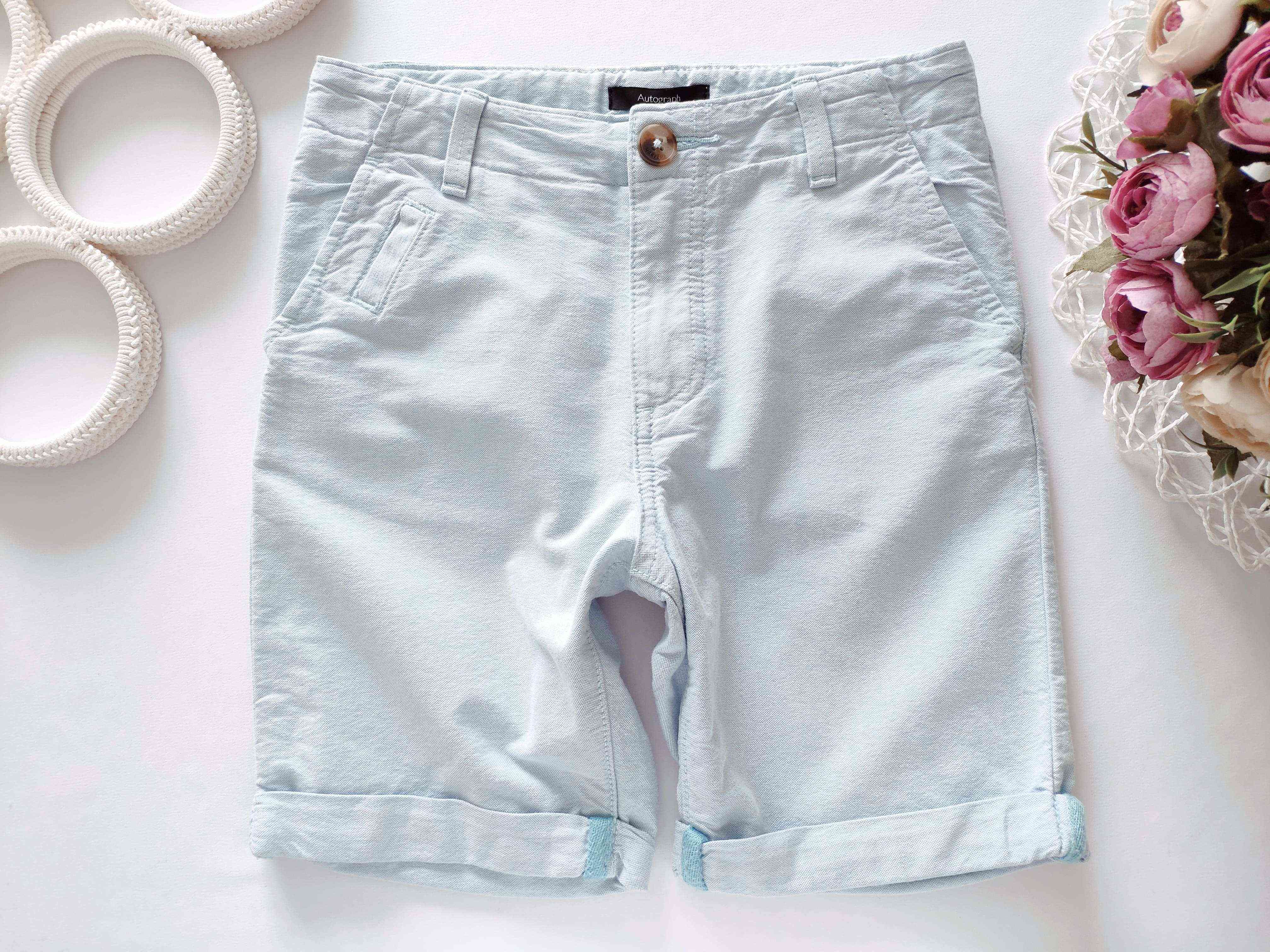 7,8 років, зріст 128 Блакитні шорти