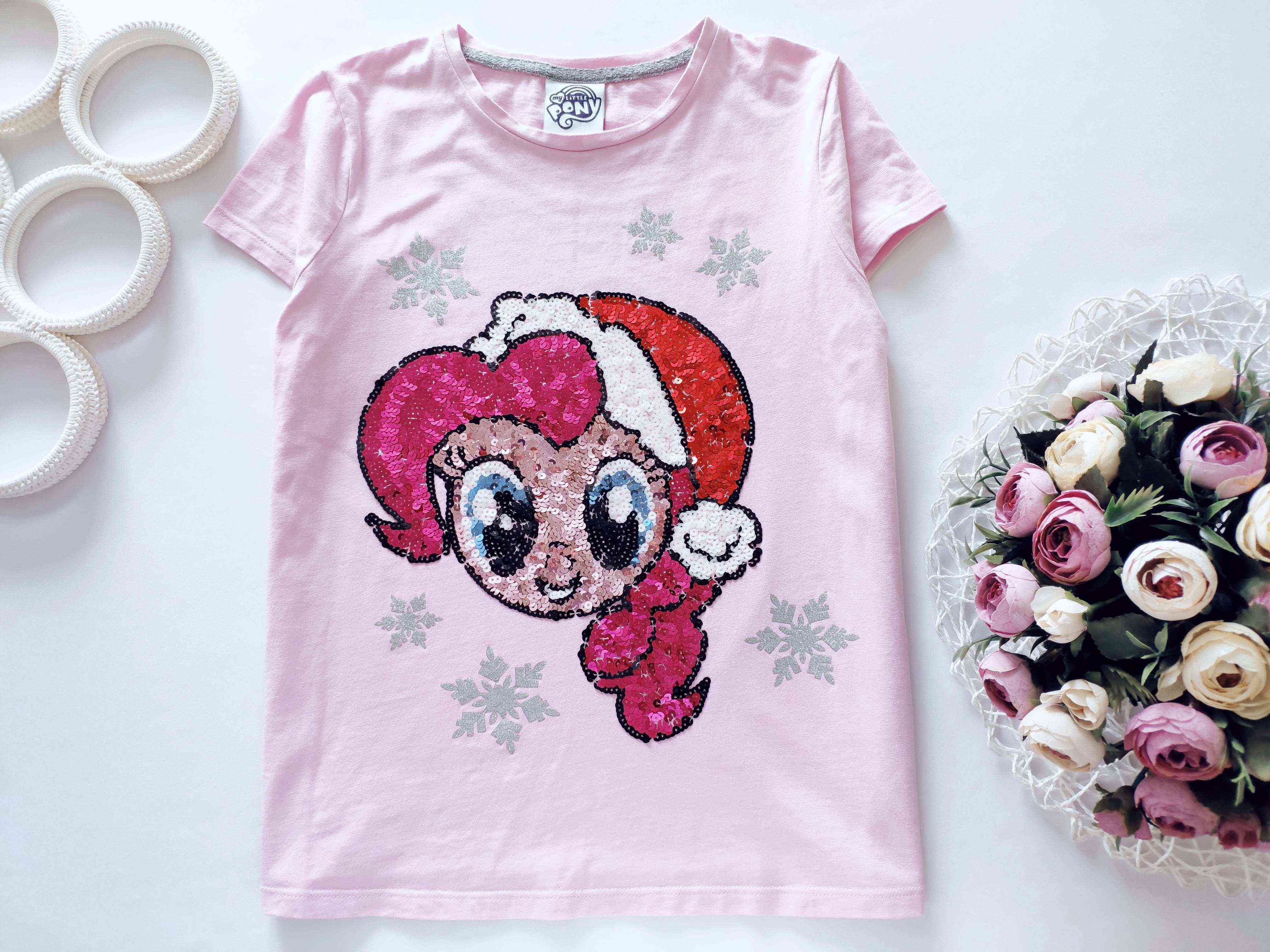 11,12 років, зріст 146,152 Футболка у паєтках