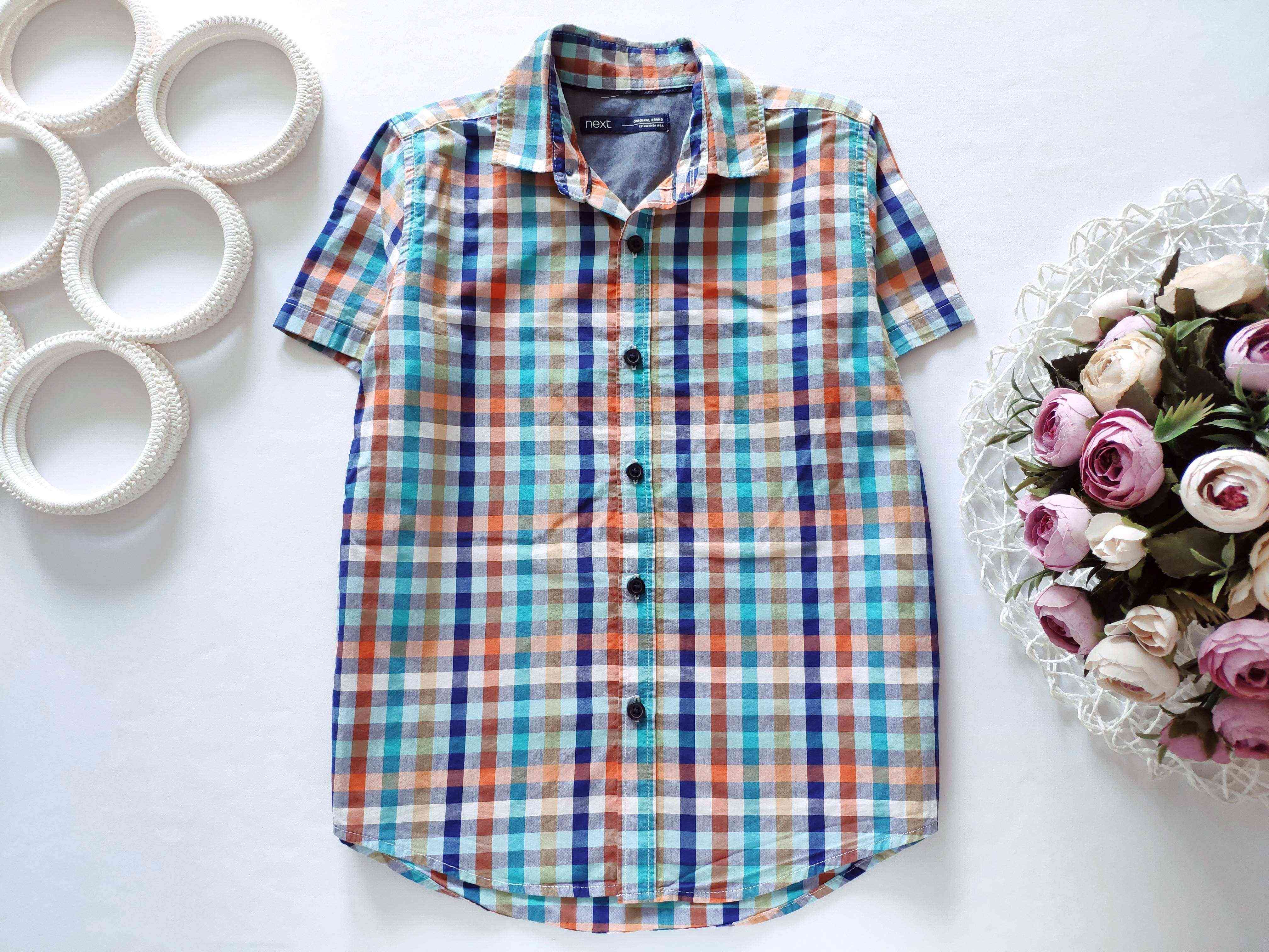 6 років, зріст 116 Сорочка в клітку