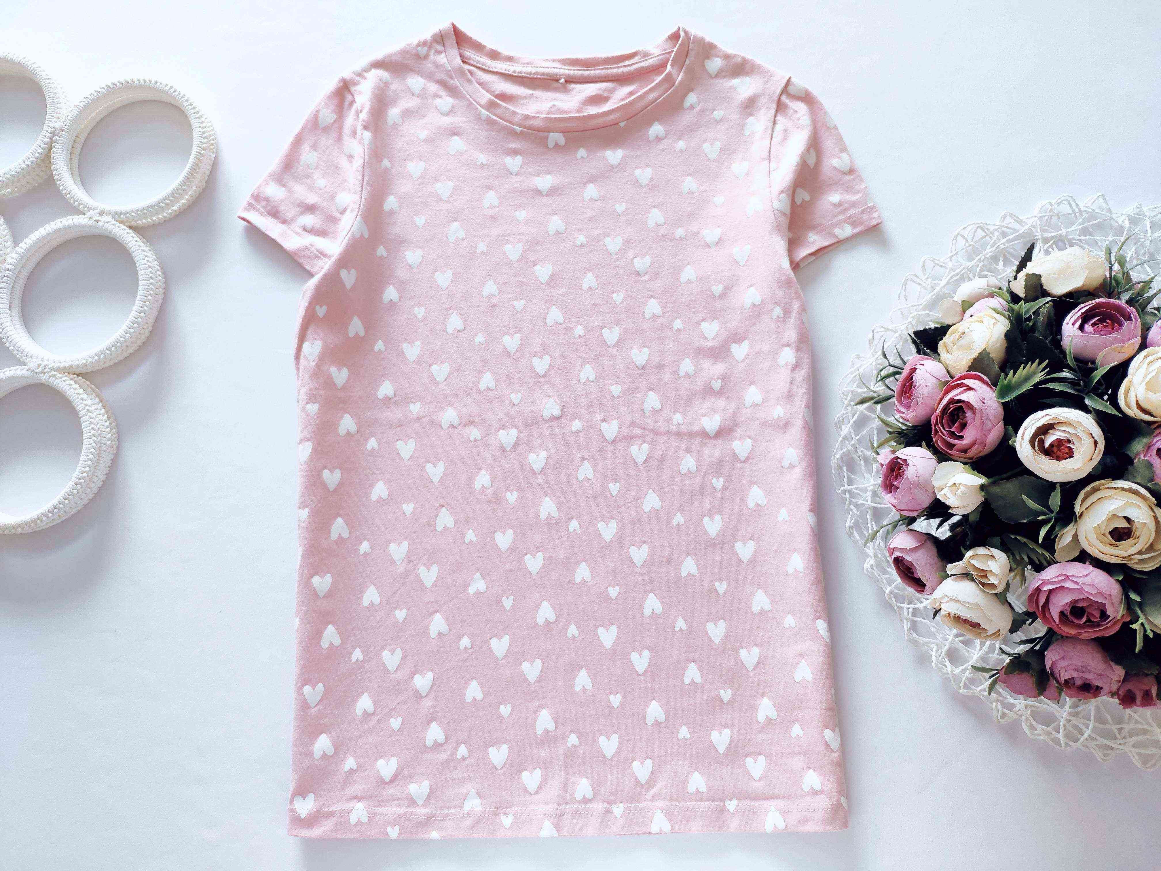 10,11 років, зріст 140,146 Футболка в сердечках