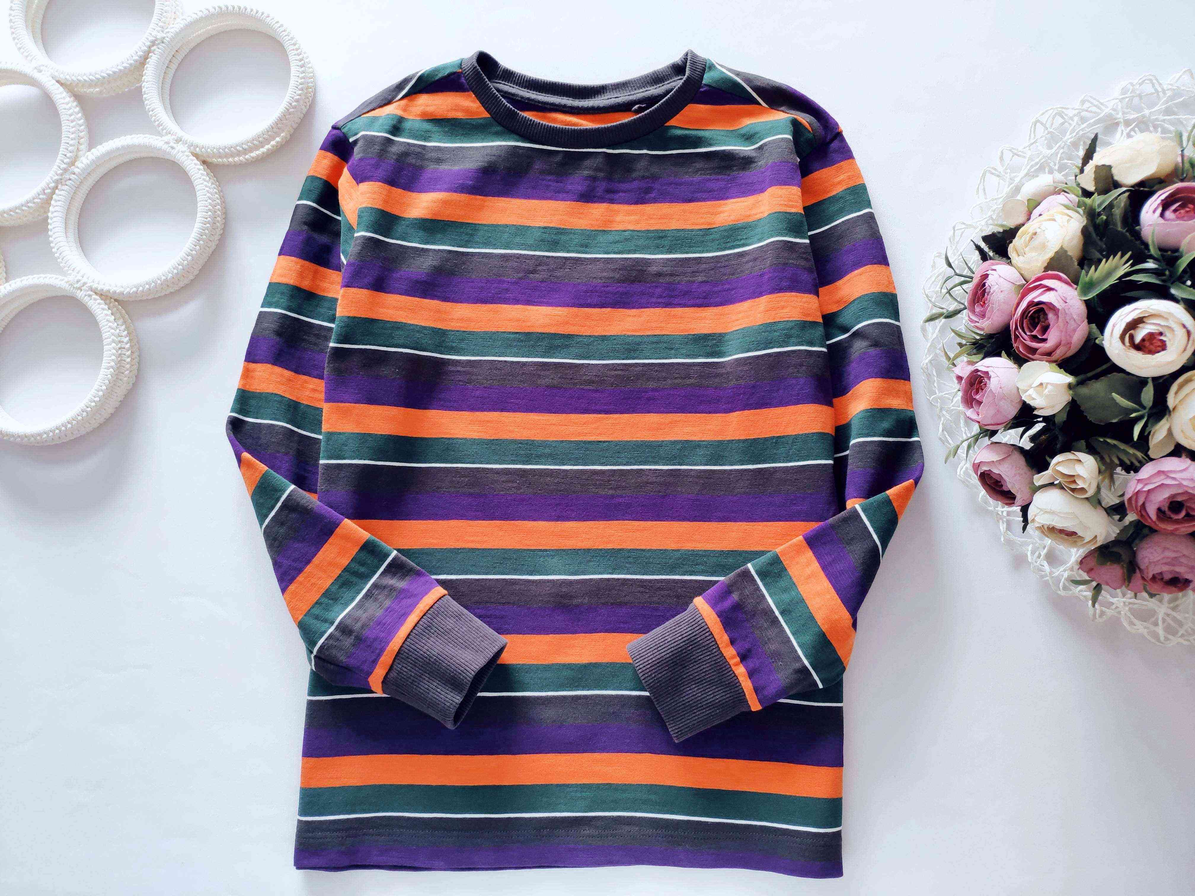 7 років, зріст 122 Смугастий лонгслів