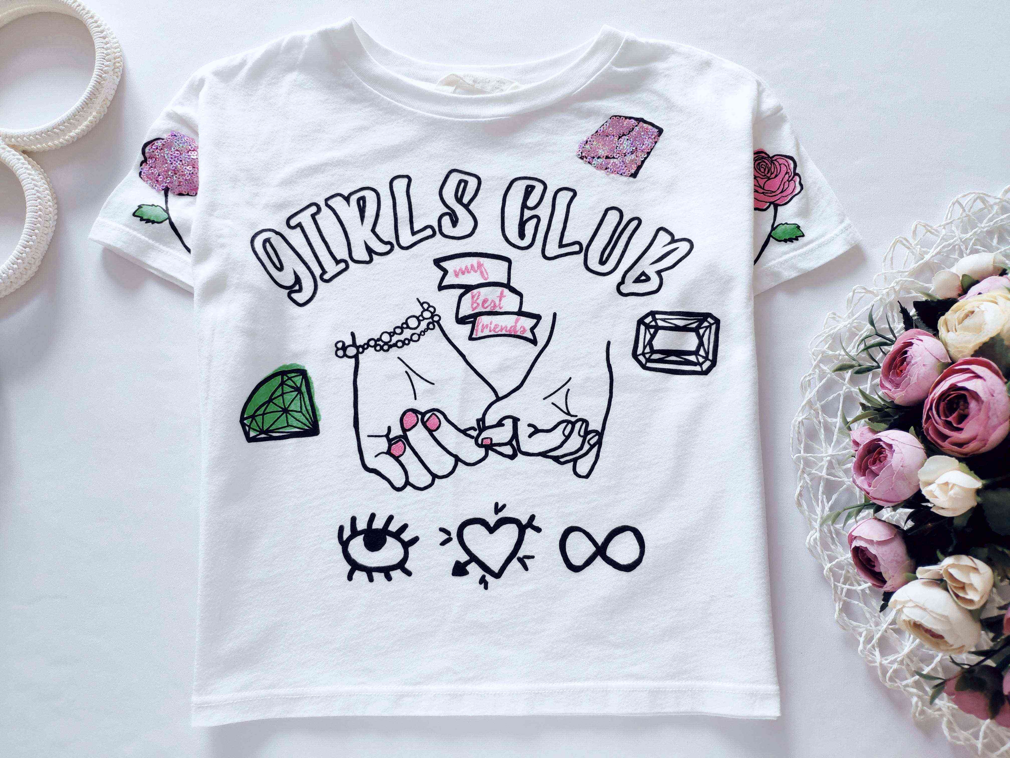 4,5 років, зріст 110 Футболка для дівчинки