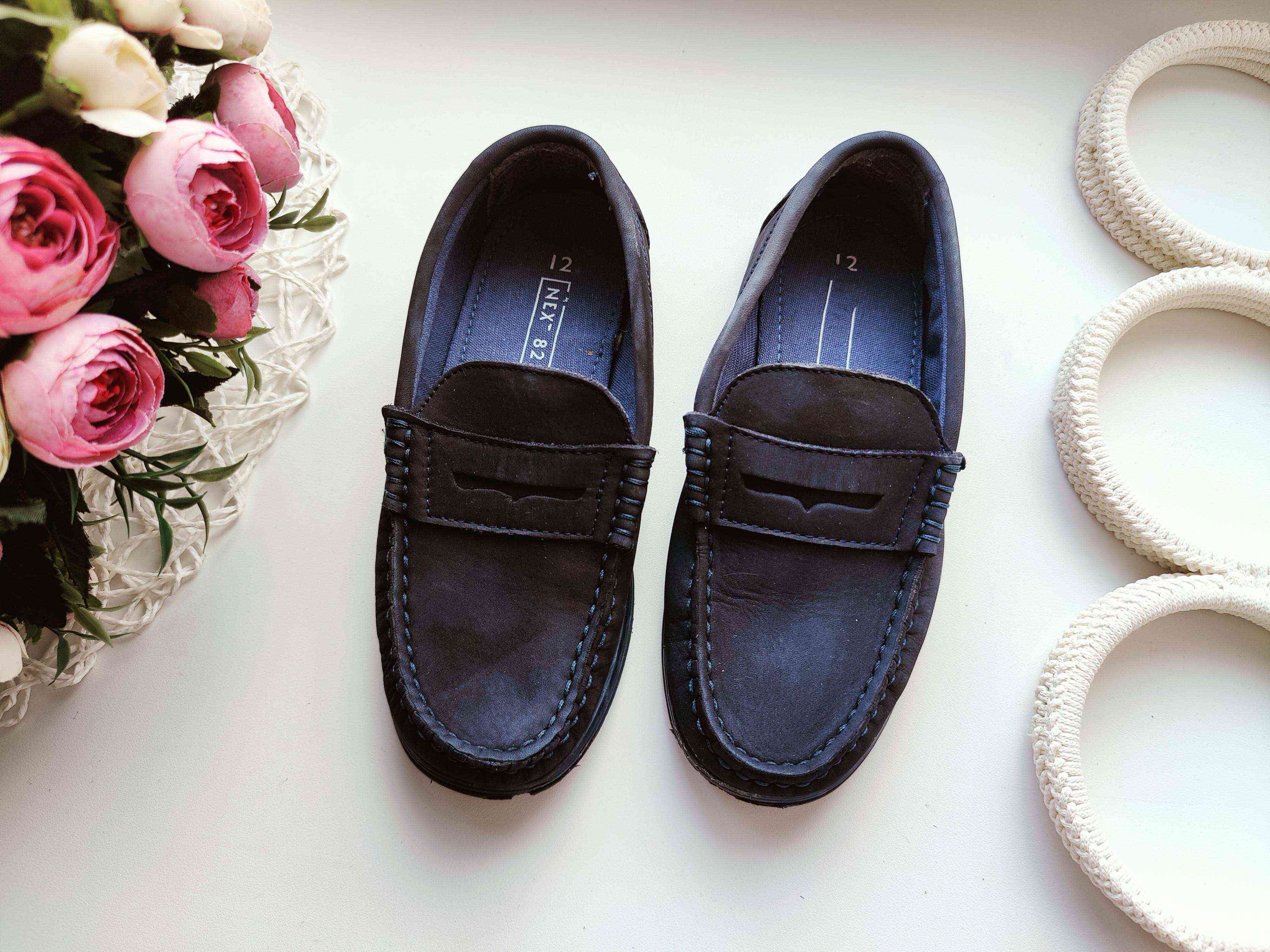 30 (19,5 см) Шкіряні туфлі-мокасини