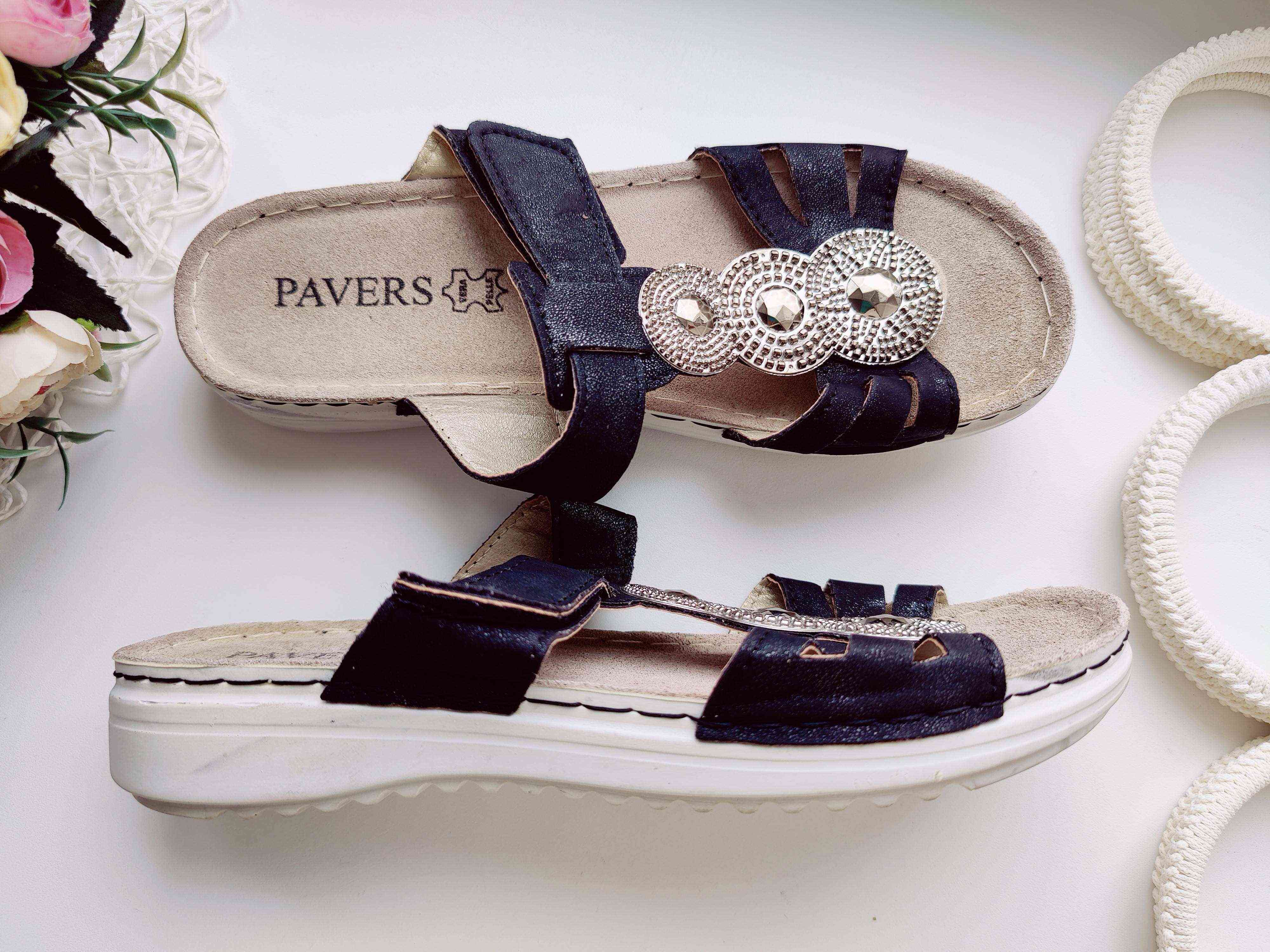 38 (24-25 см) Шкіряні шльопанці