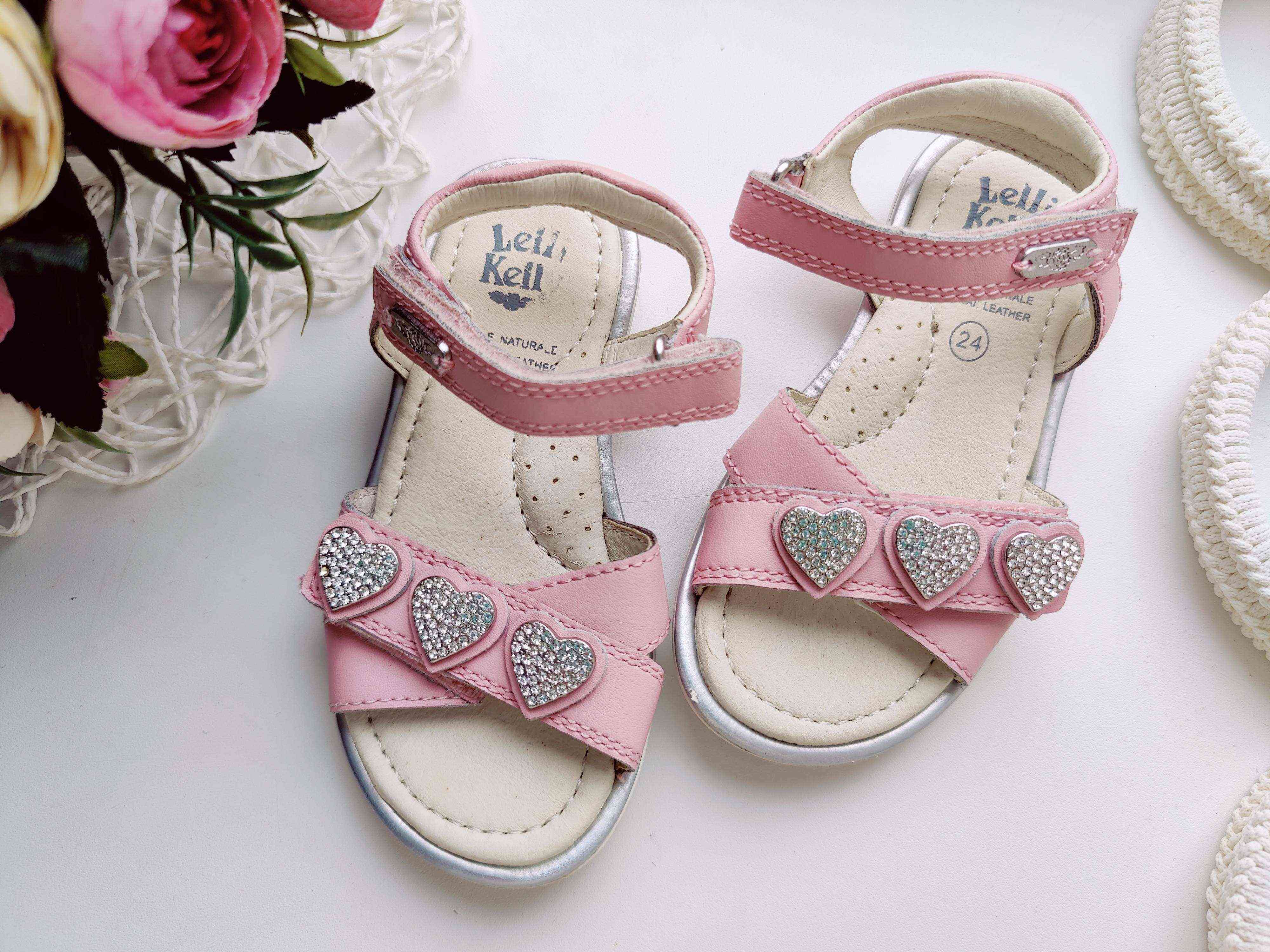 24 (14,2-15,2 см) Шкіряні босоніжки