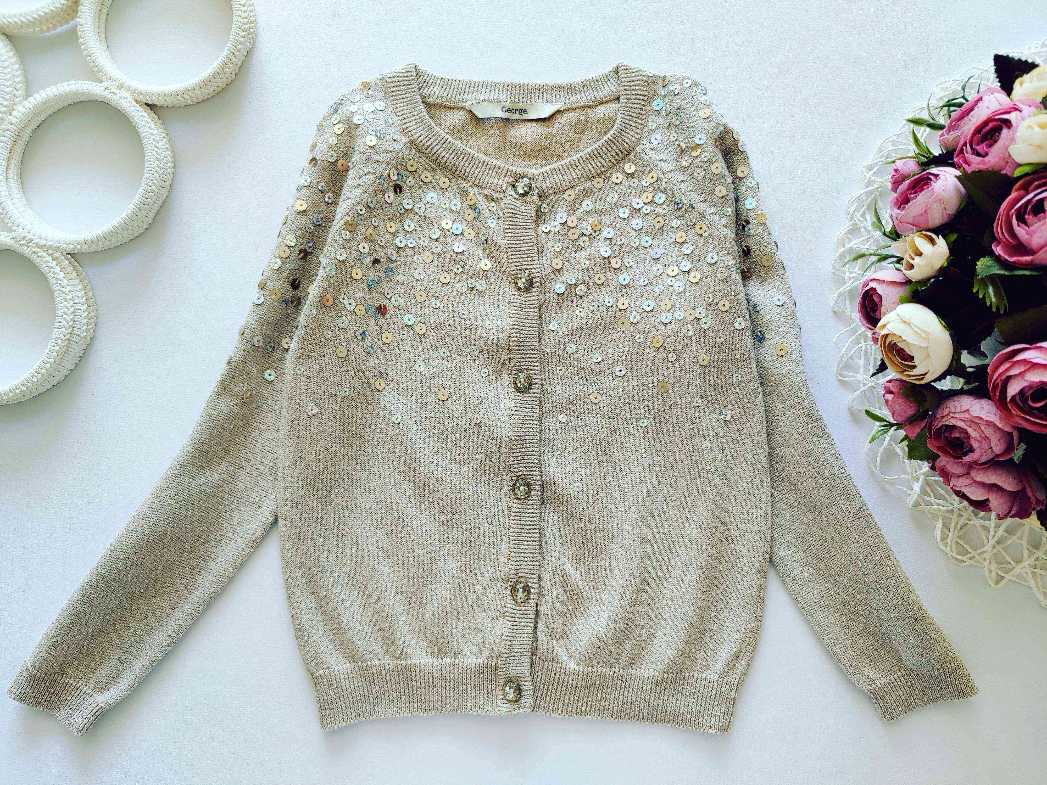 6,7 років, зріст 116-122 Кофта в паєтках