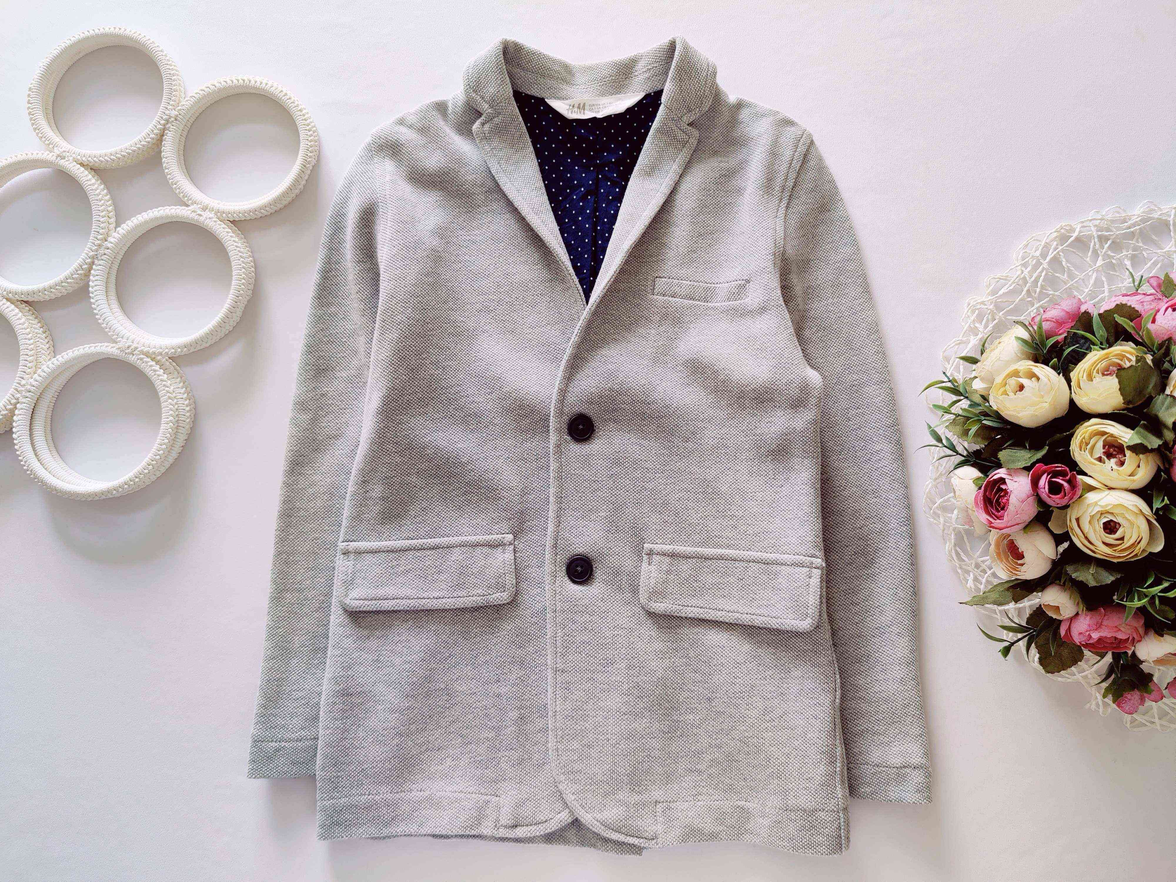 7,8 лет, рост 122,128 Трикотажный пиджак №1