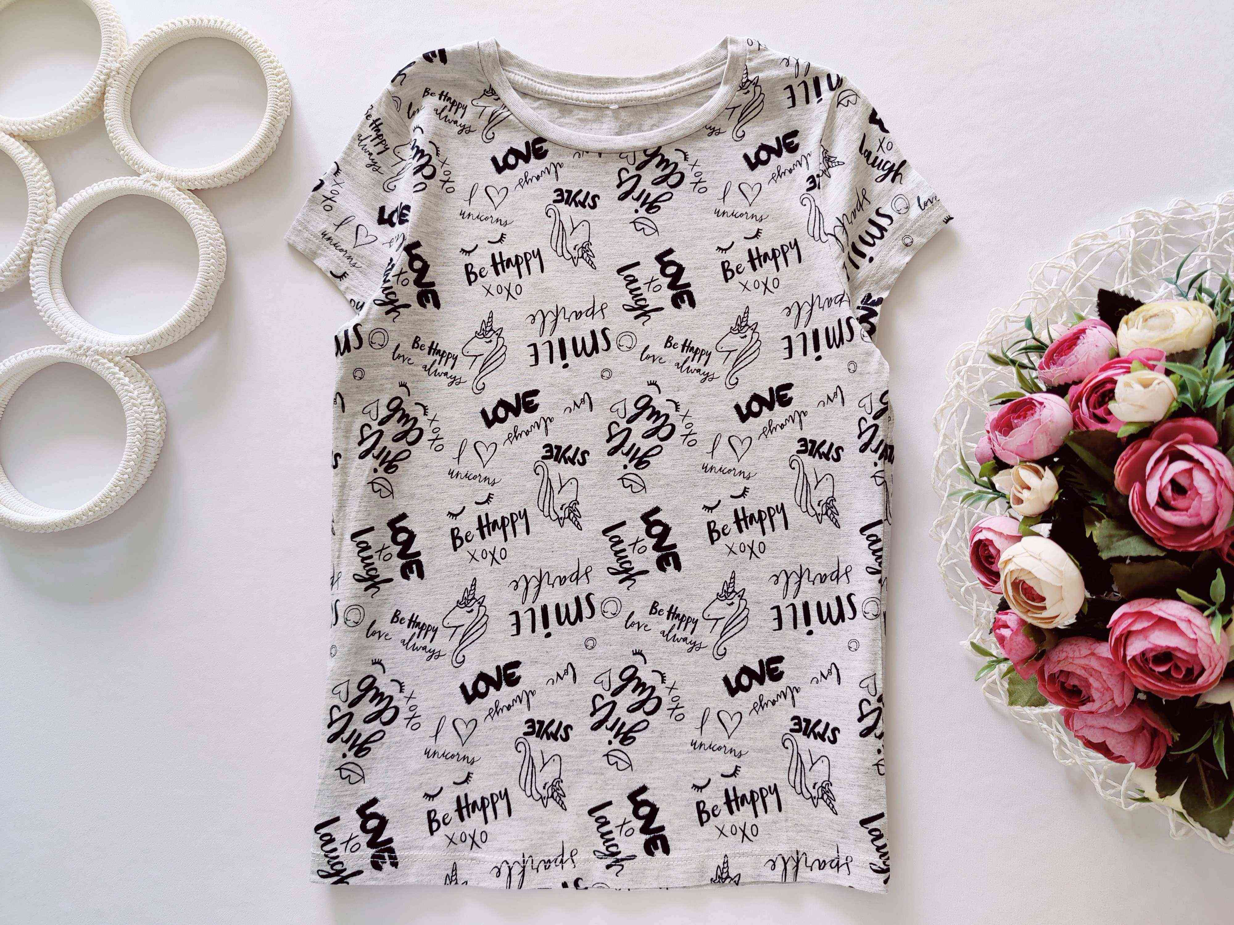 7,8 лет, рост 122,128 Футболка с пони