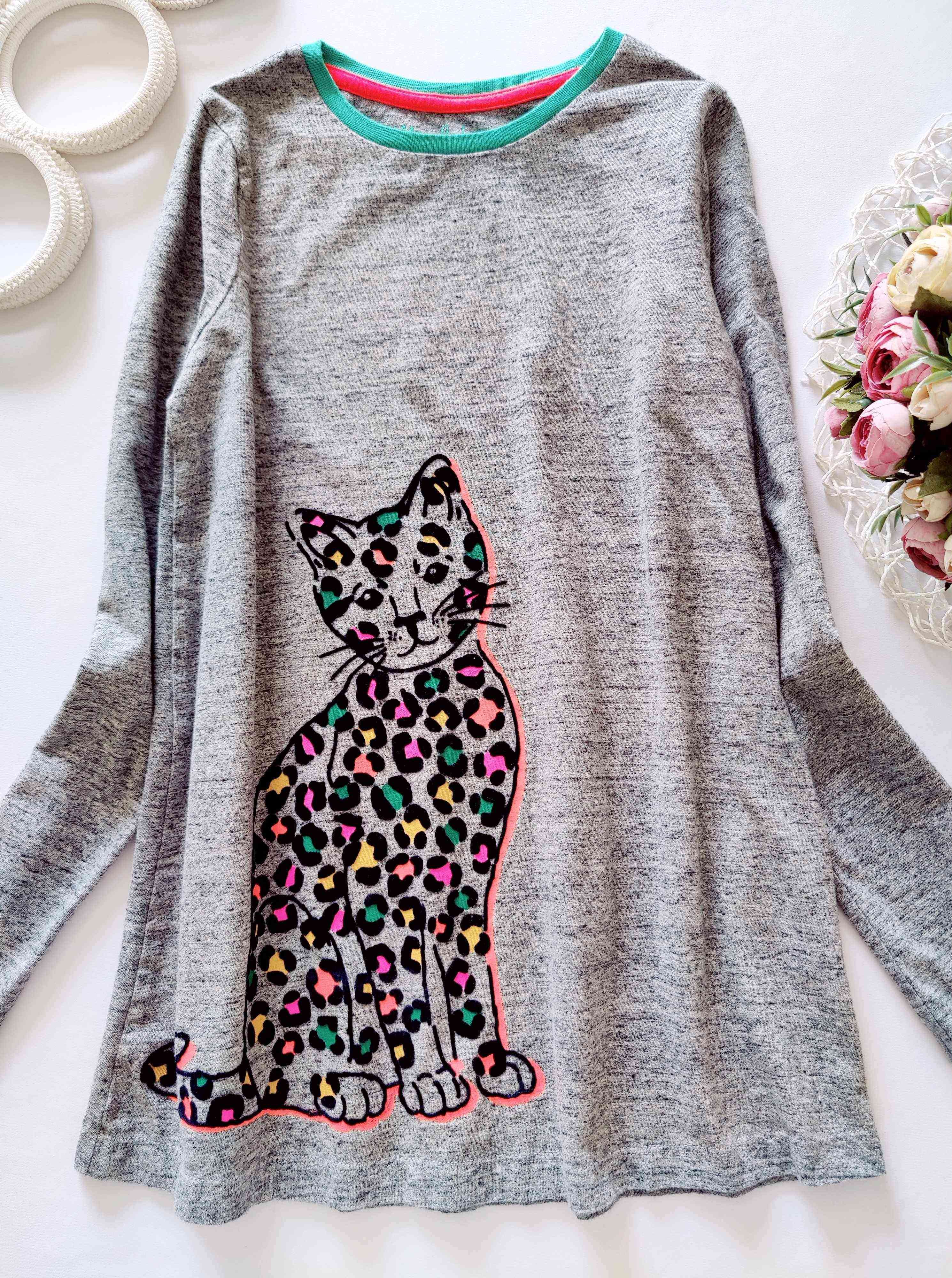 11,12 років, зріст 152 Бавовняна туничка з котом