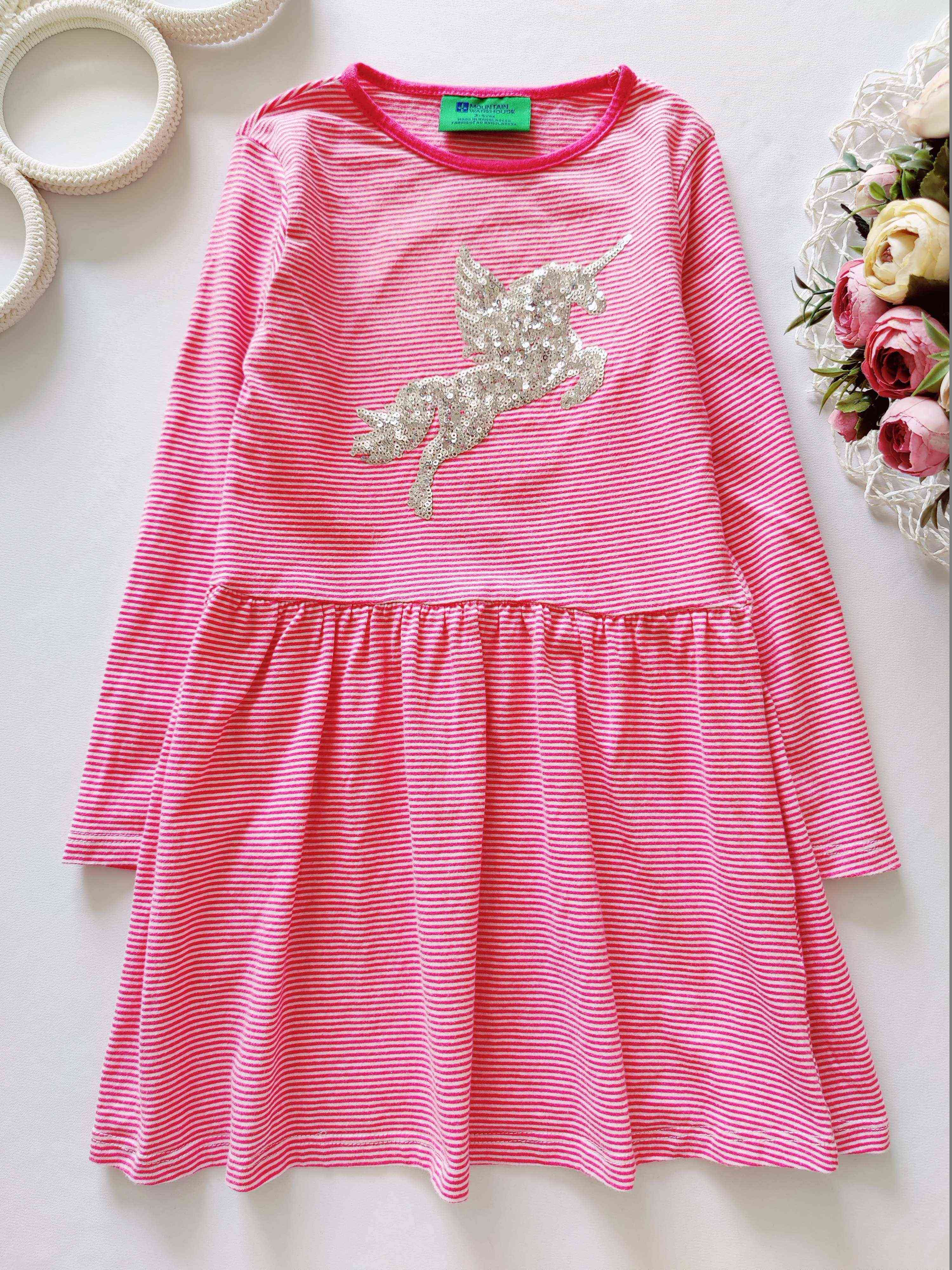 3,4 роки, зріст 98,104 Сукня з однорогом