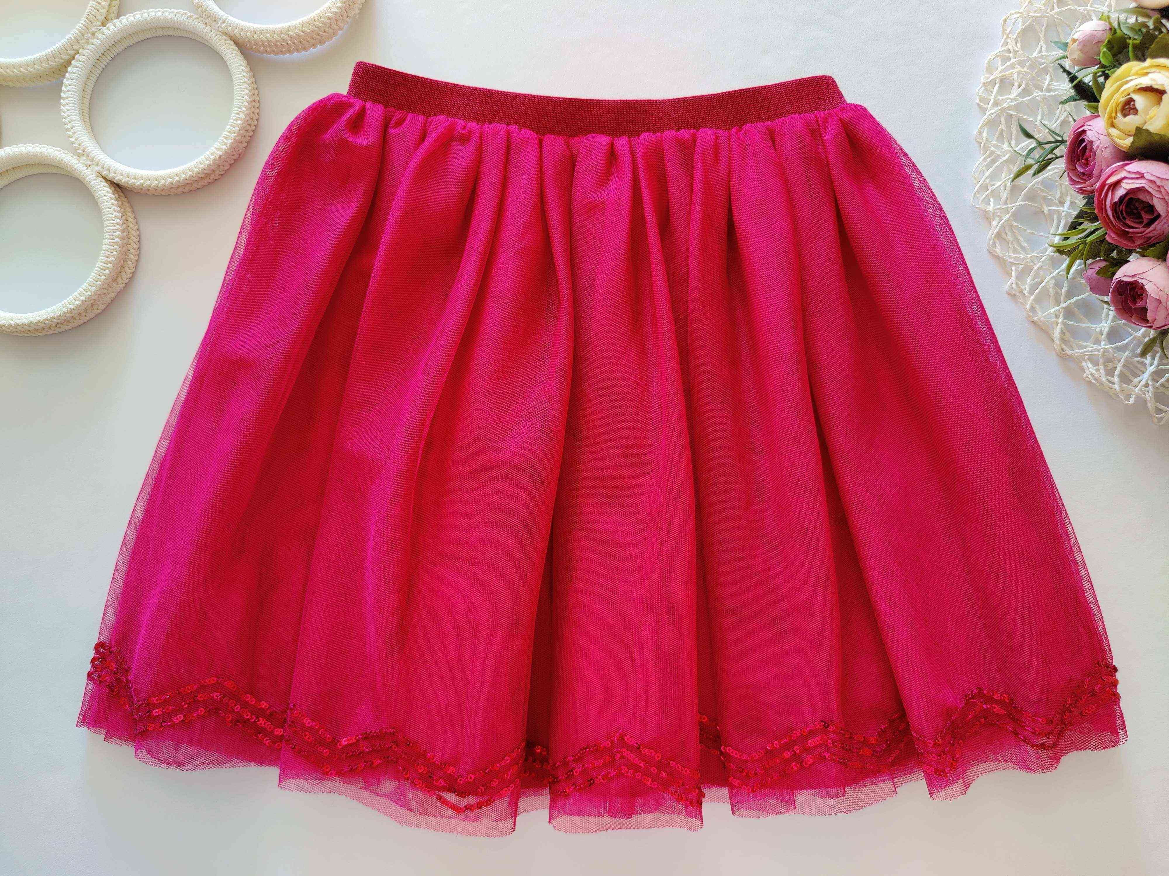 9 років, зріст 134 Спідниця у паєтках