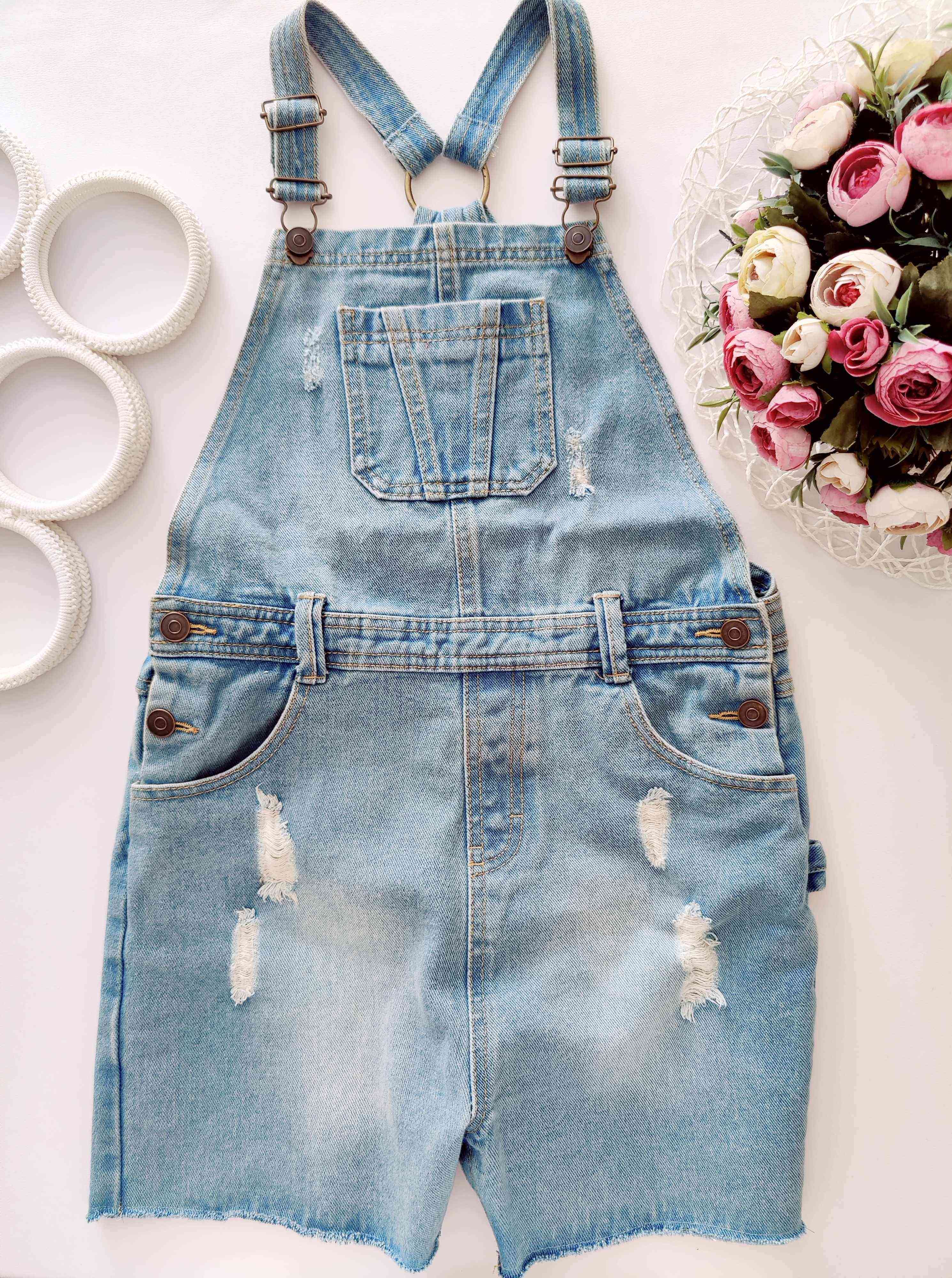 11,12 років, зріст 146,152 Джинсовий комбінезон