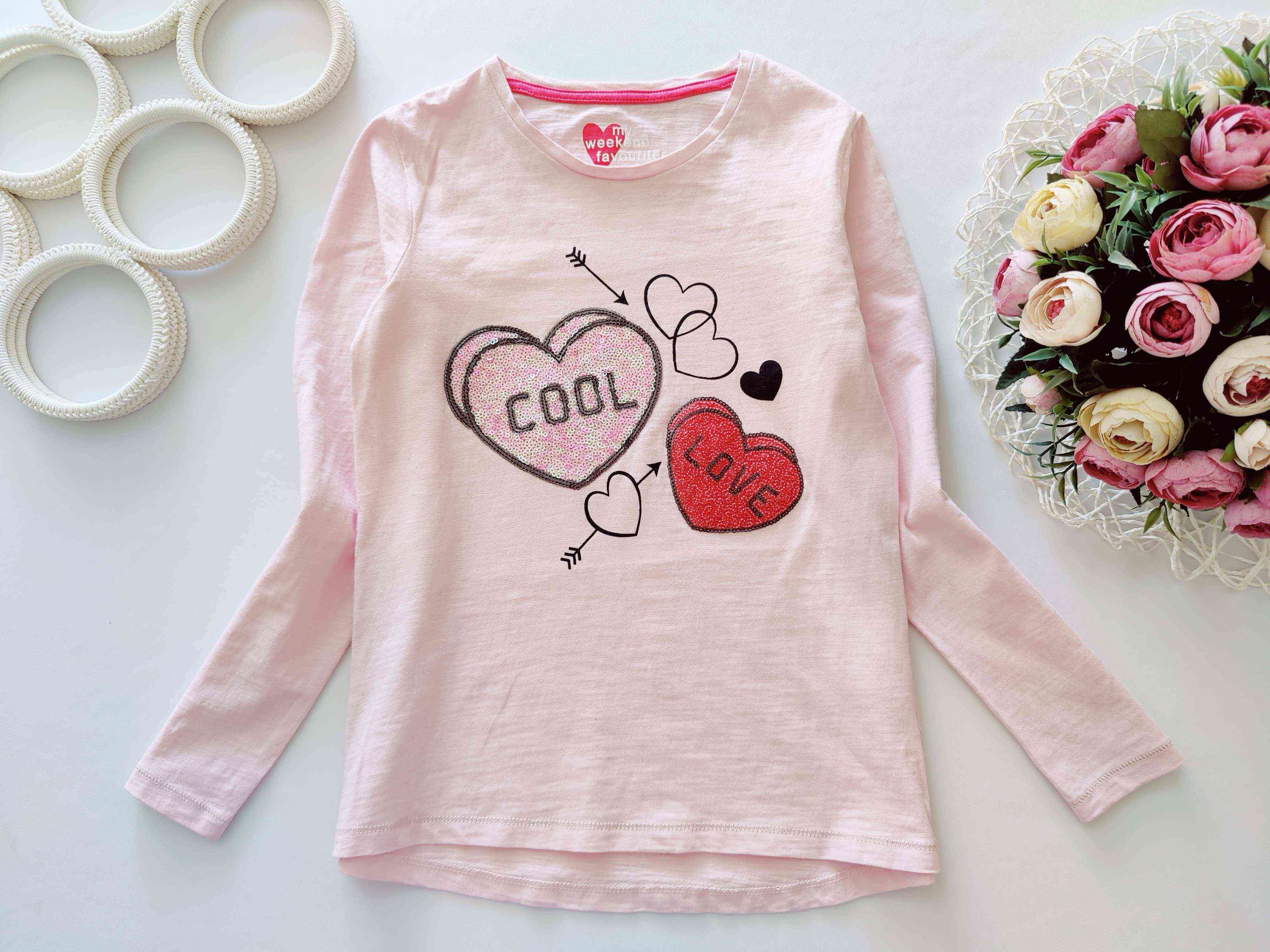 9 років, зріст 134 Лонгслів у паєтках