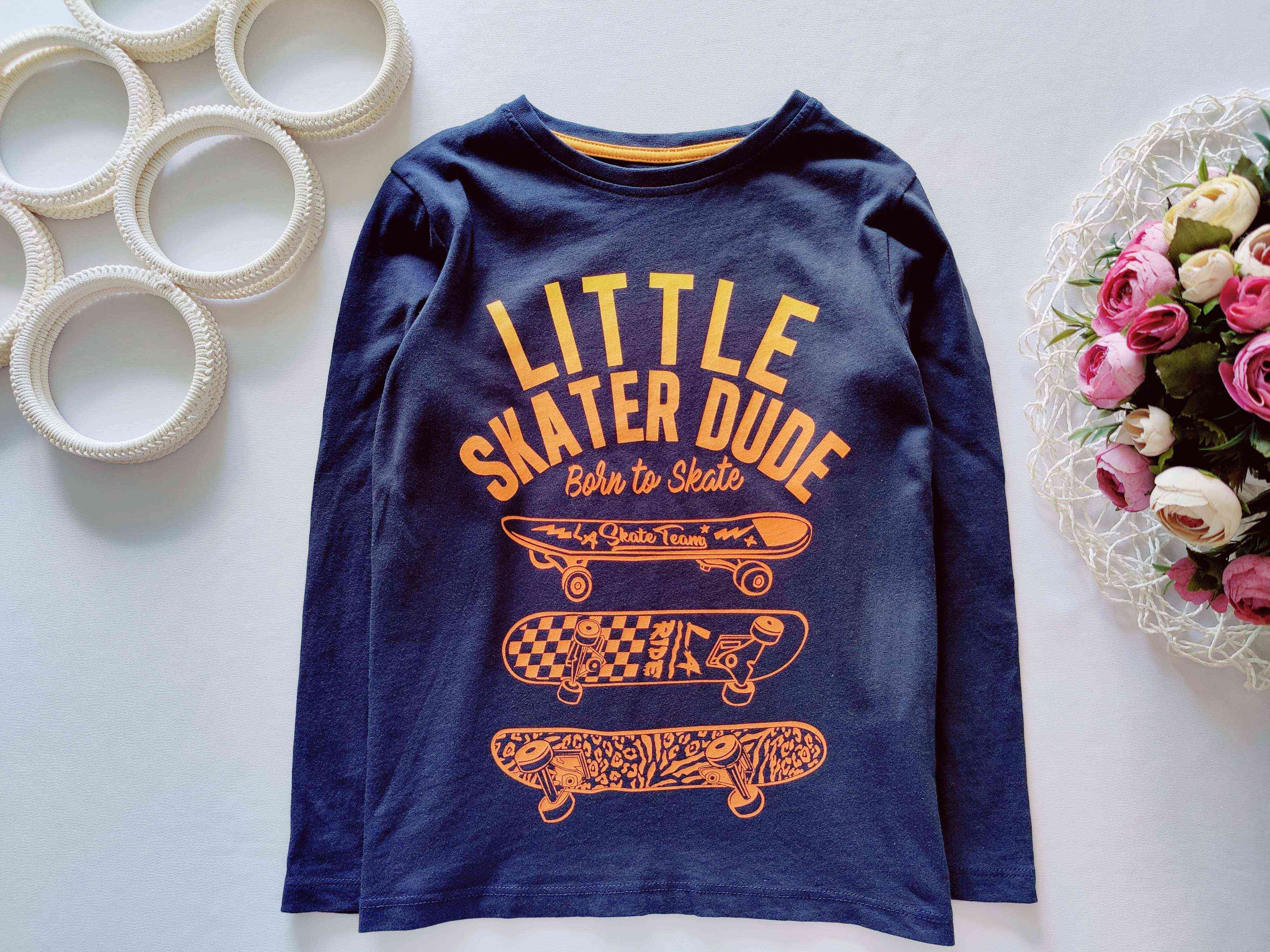 6,7 років, зріст 122 Лонгслів зі скейтом