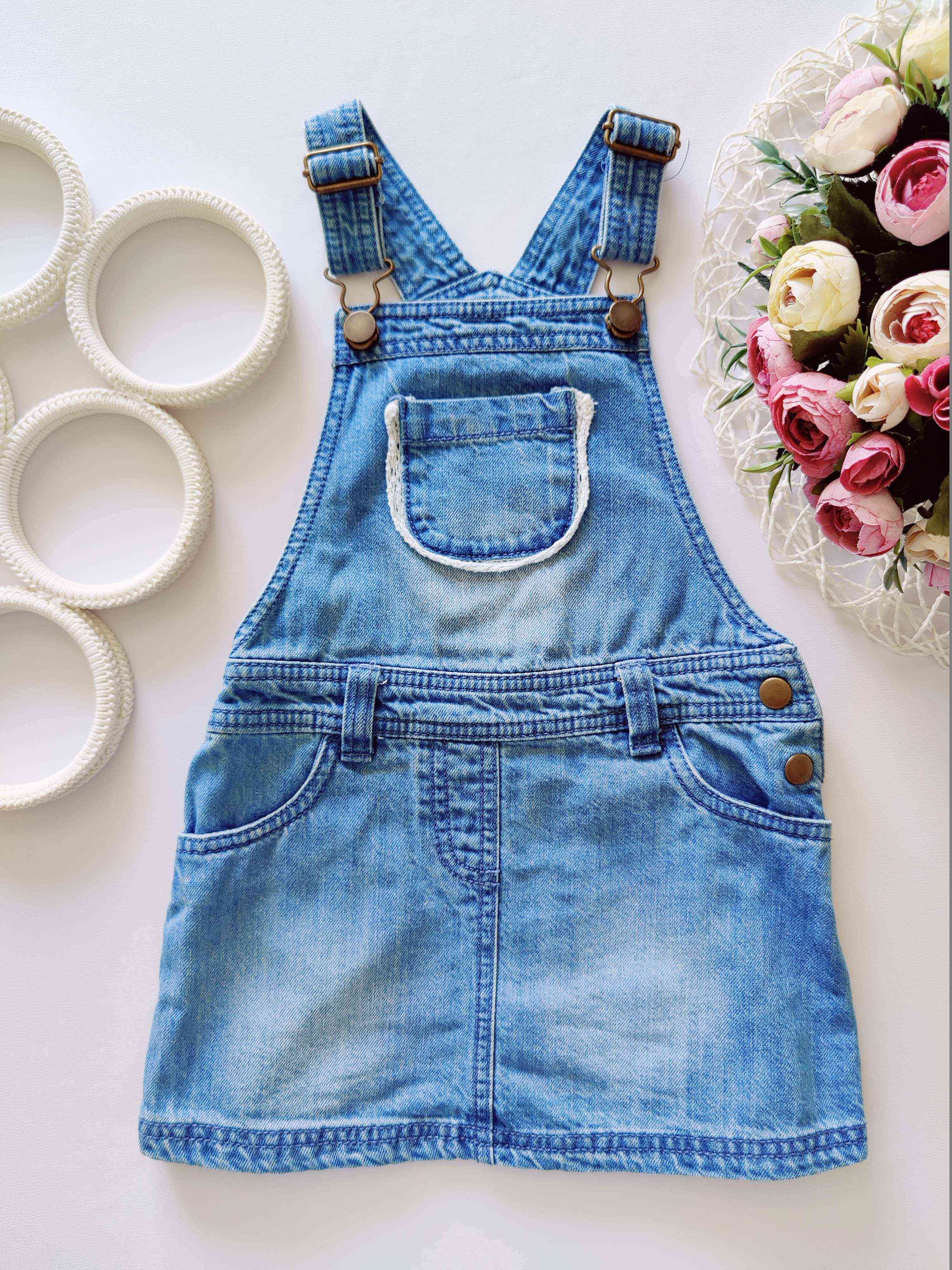 3,4 года, рост 98,104 Джинсовый сарафан