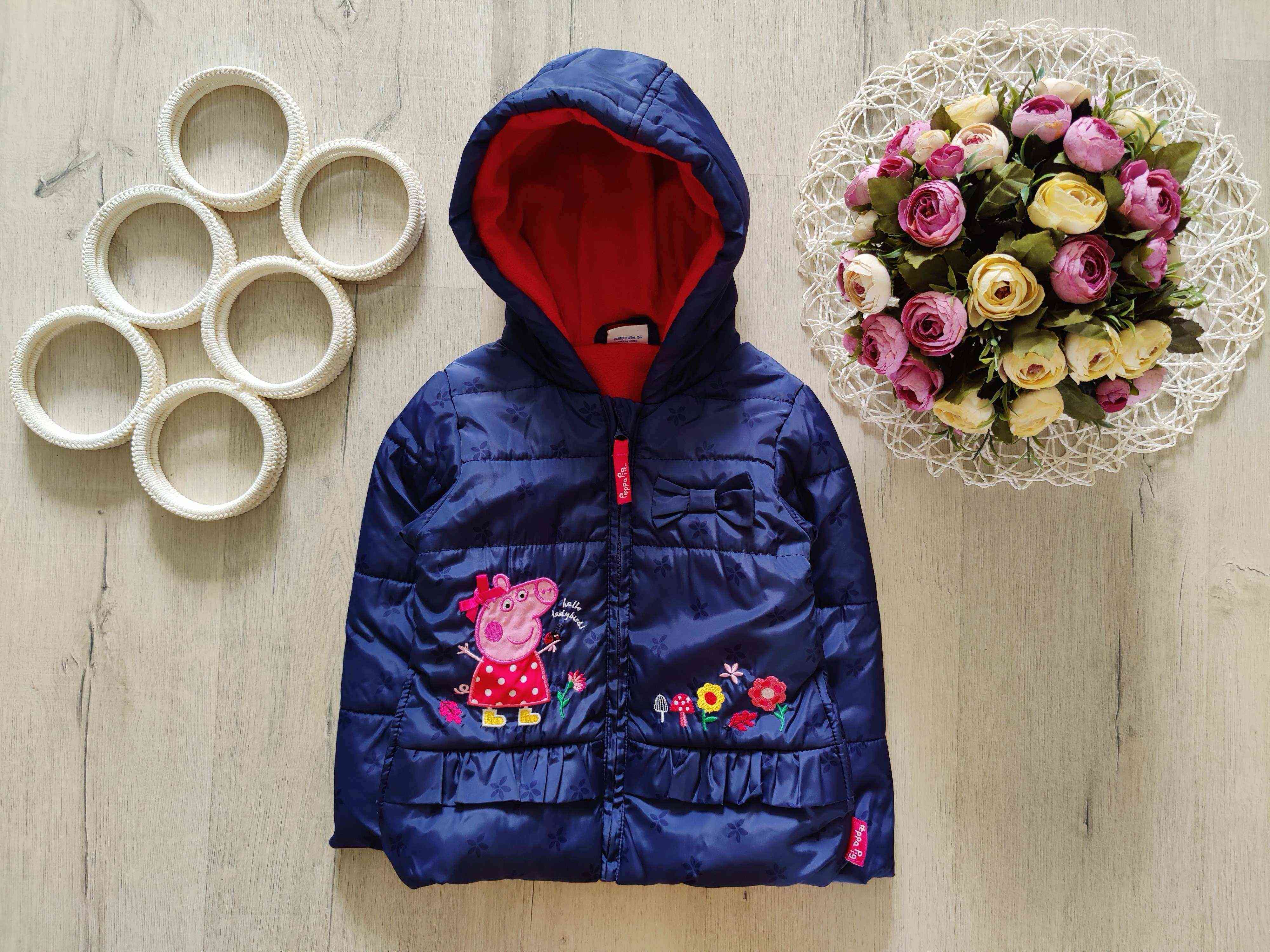 2,3 роки, зріст 92,98 Тепла курточка Свинка Пеппа