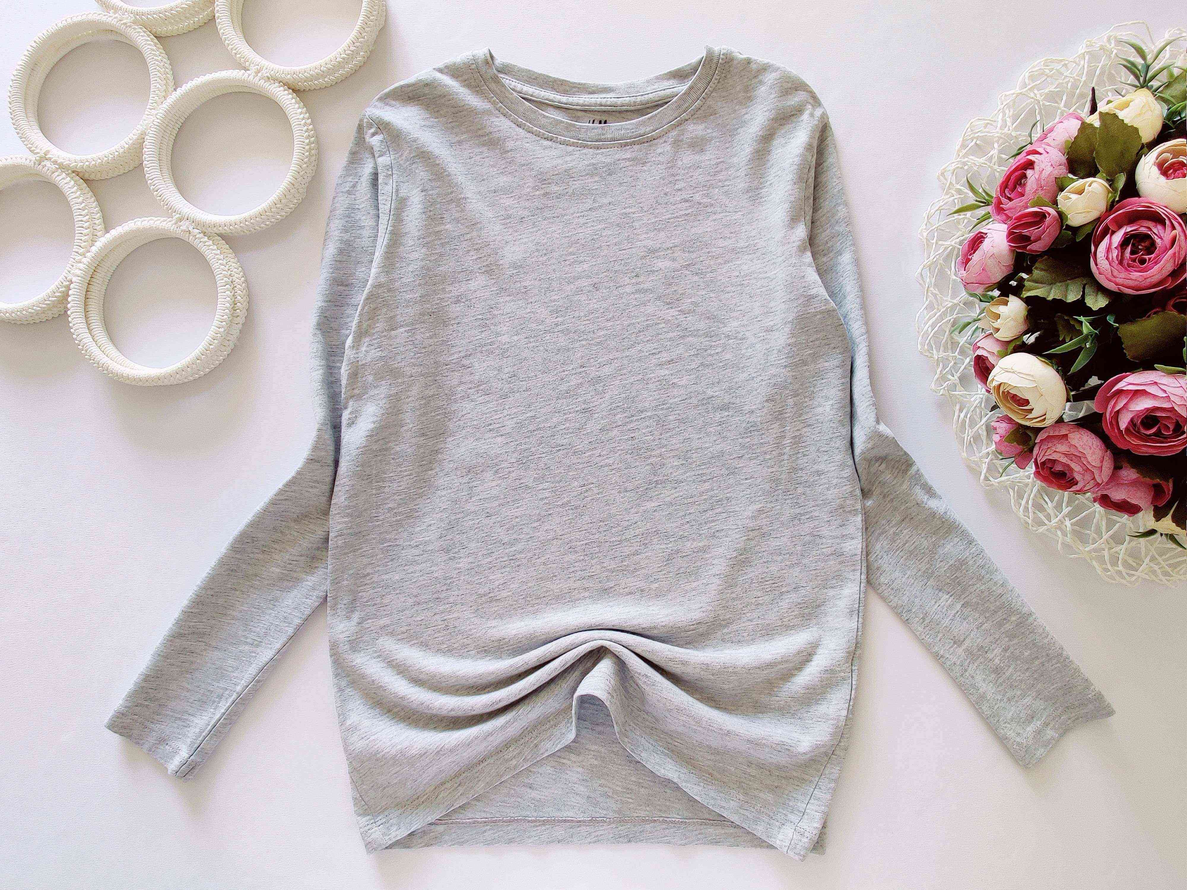 6,8 років, зріст 122,128 Сірий лонгслів