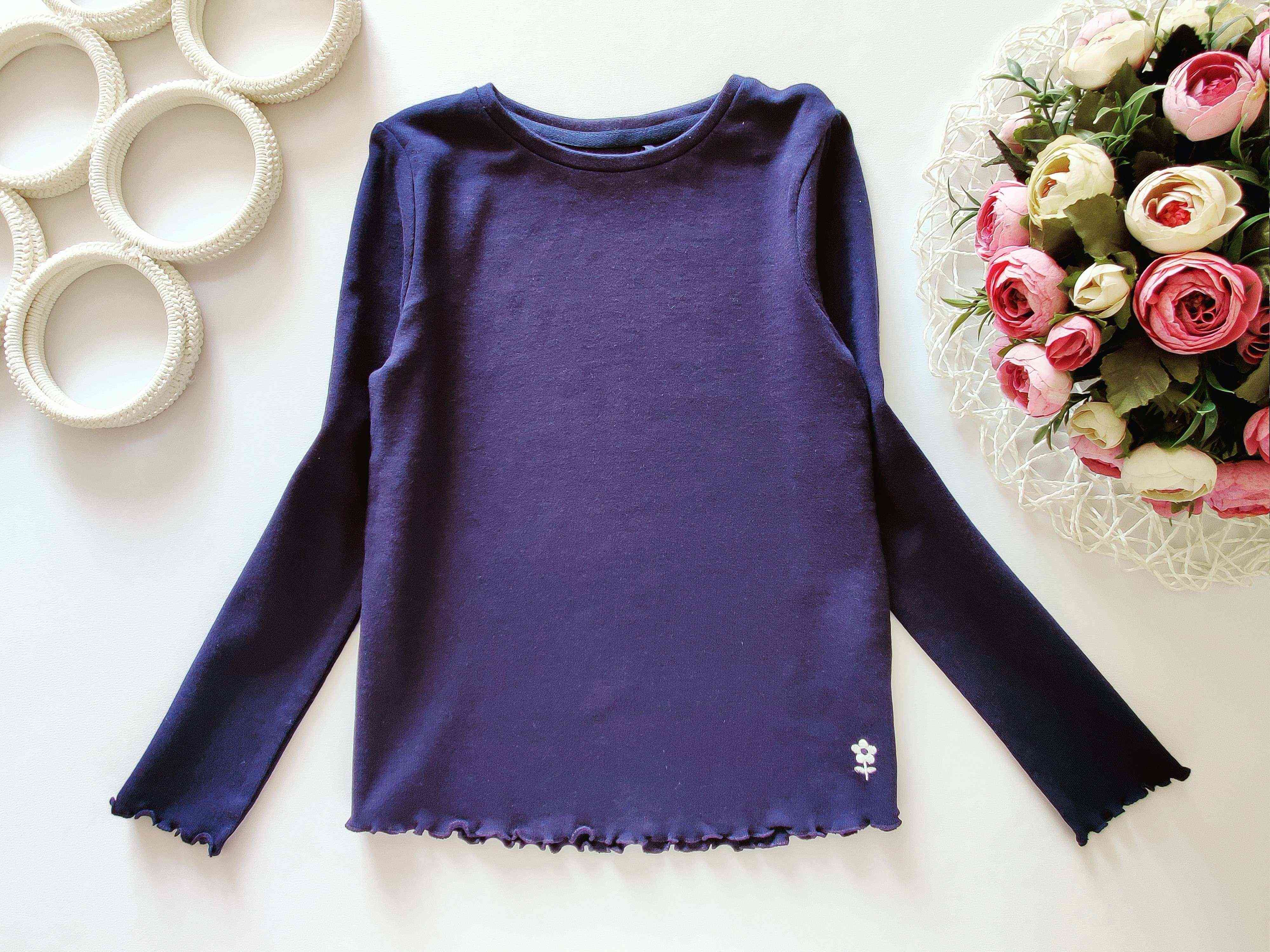 5,6 років, зріст 110,116 Синій лонгслів