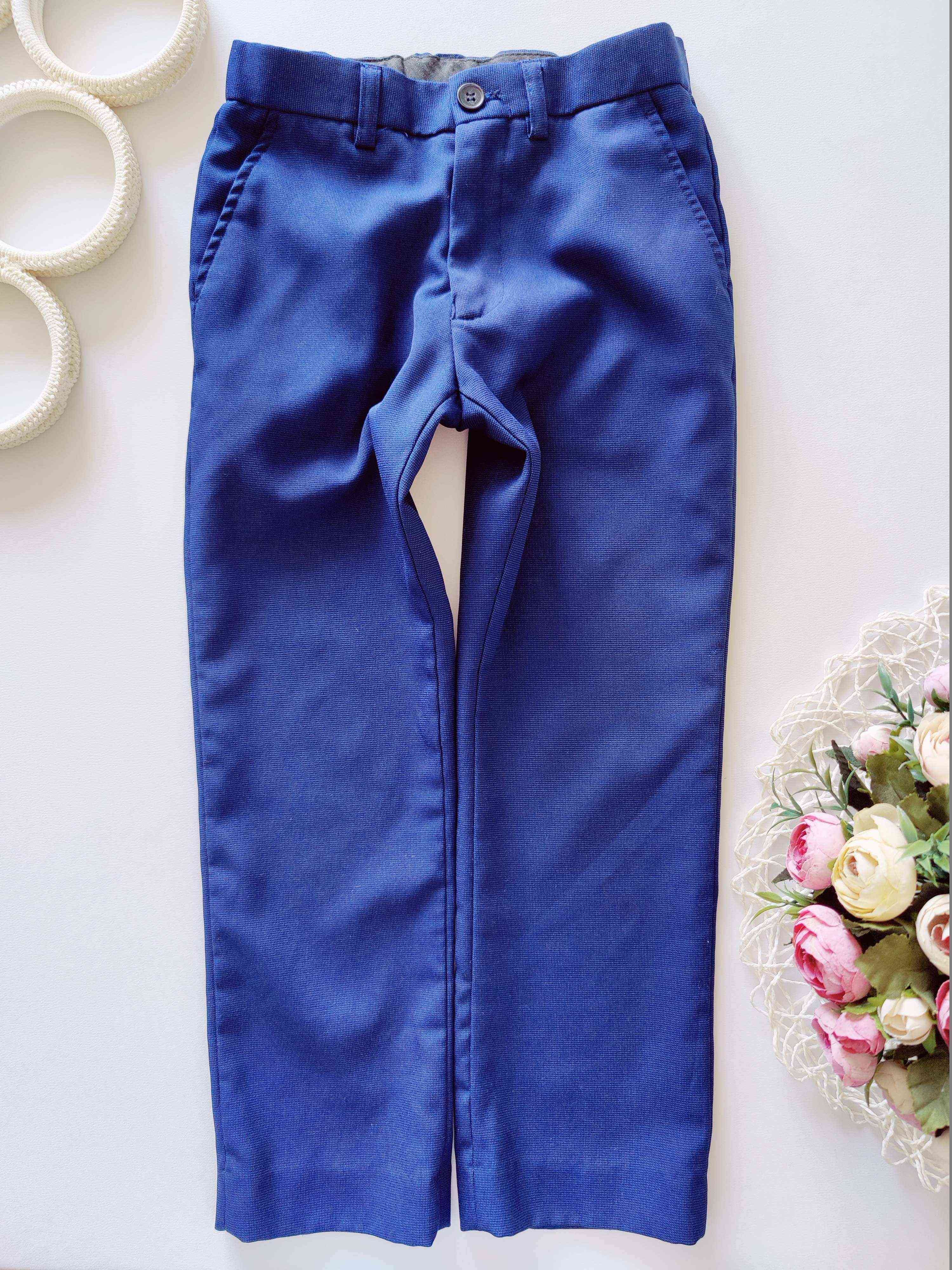 6 лет, рост 116 Синие детские брюки