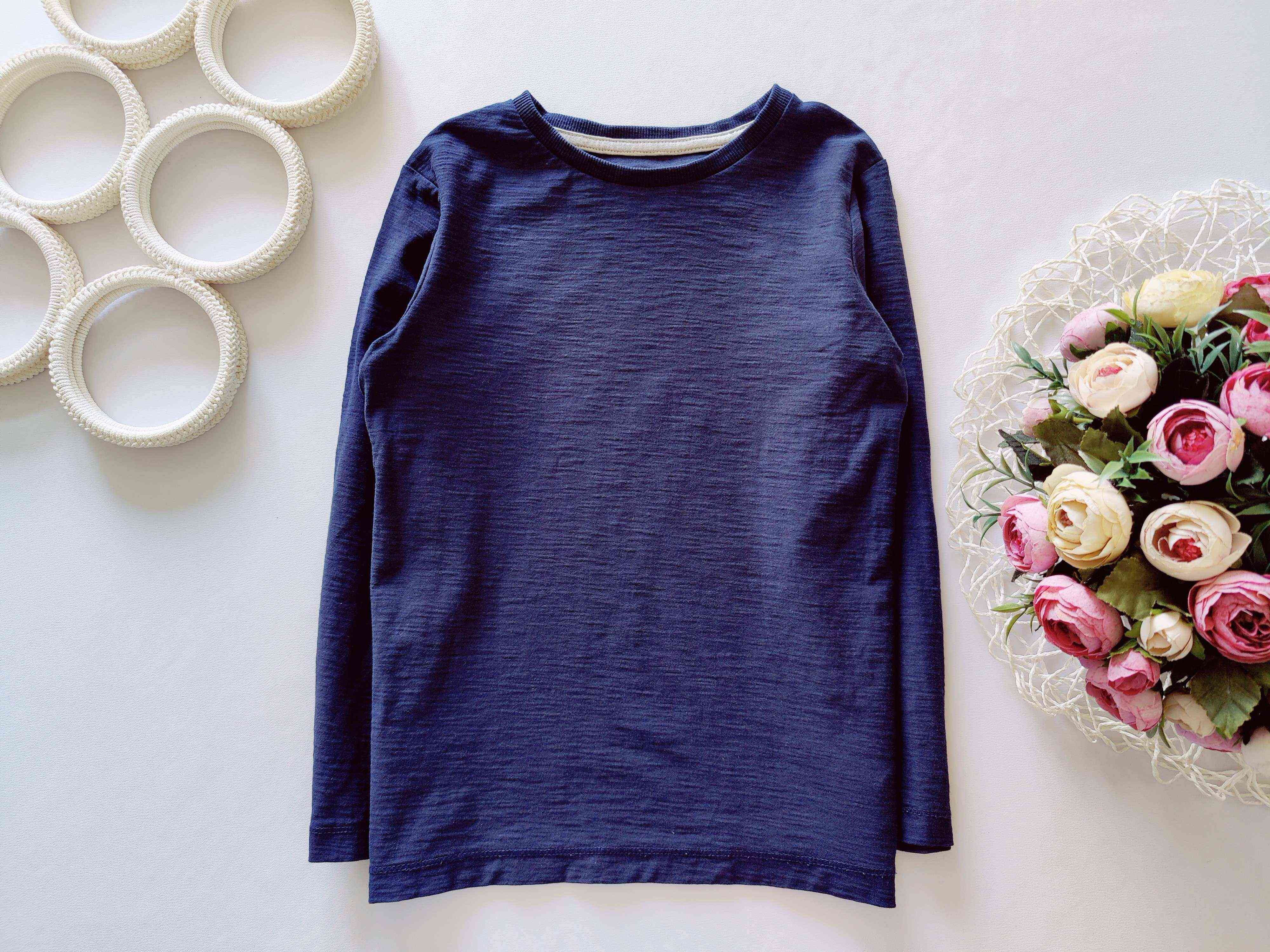 6 років, зріст 116 Синій лонгслів