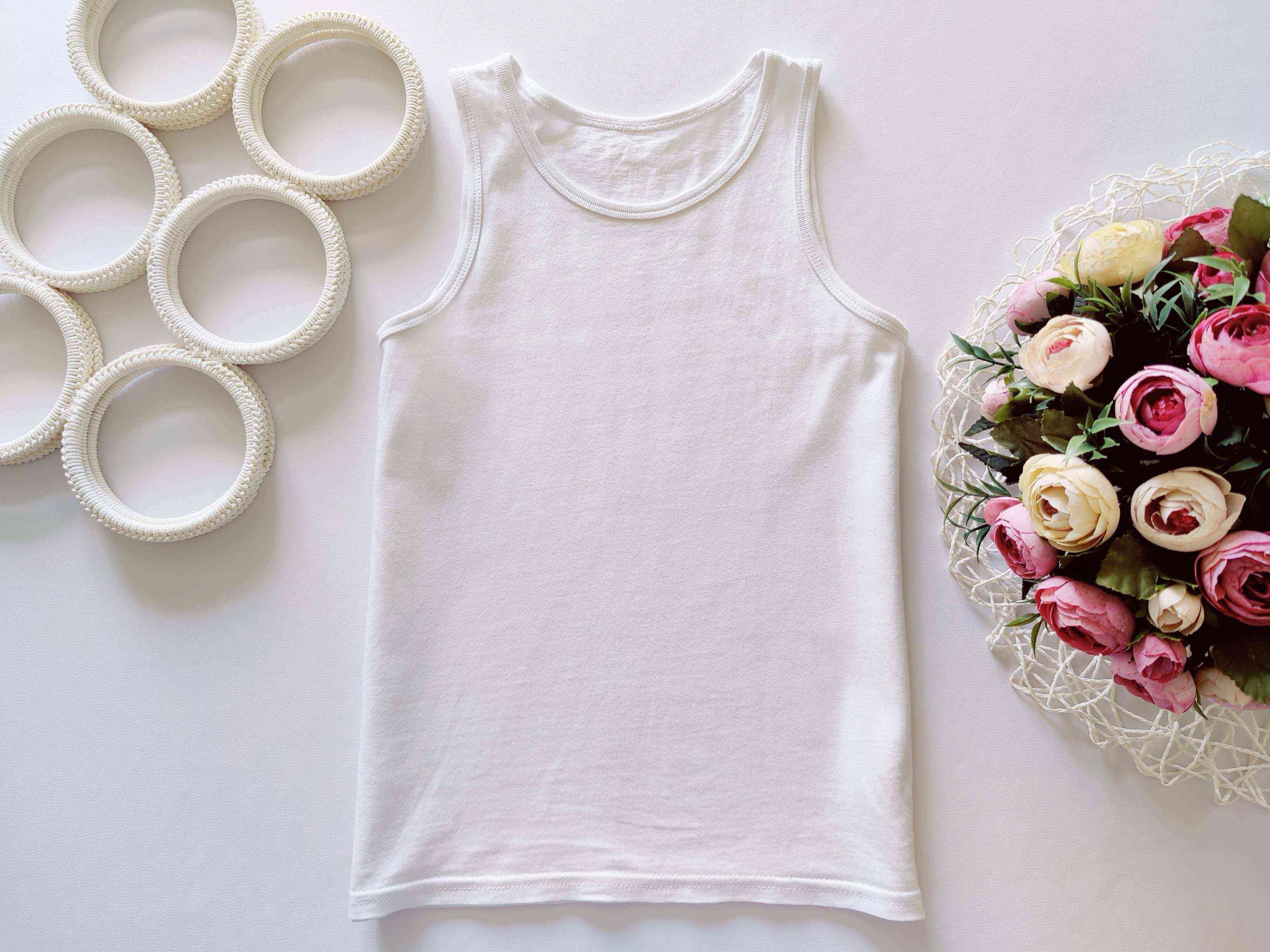 7,8 років, зріст 122,128 Біла дитяча майка