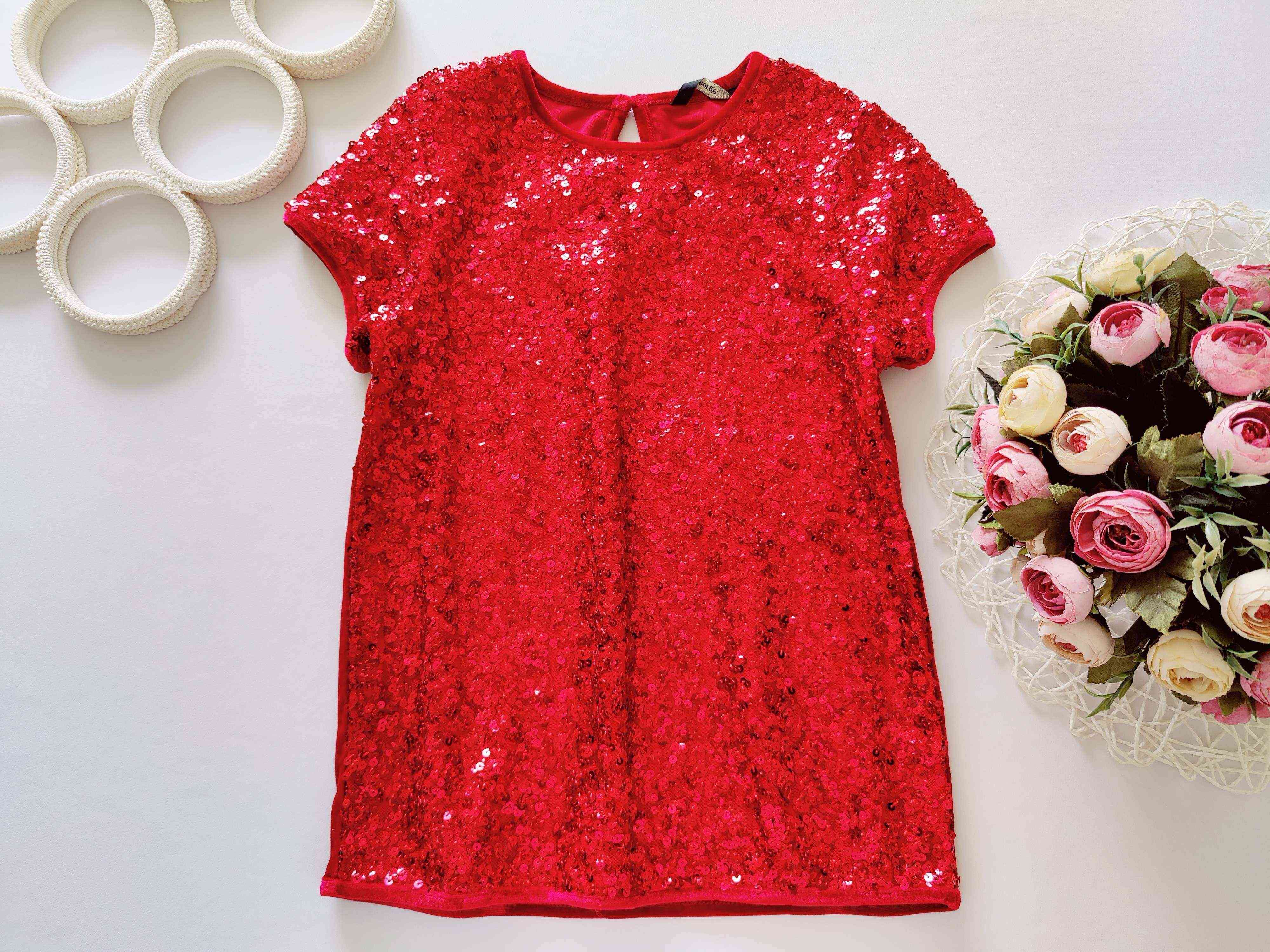 10,11 років, зріст 140,146 Блузка в паєтках