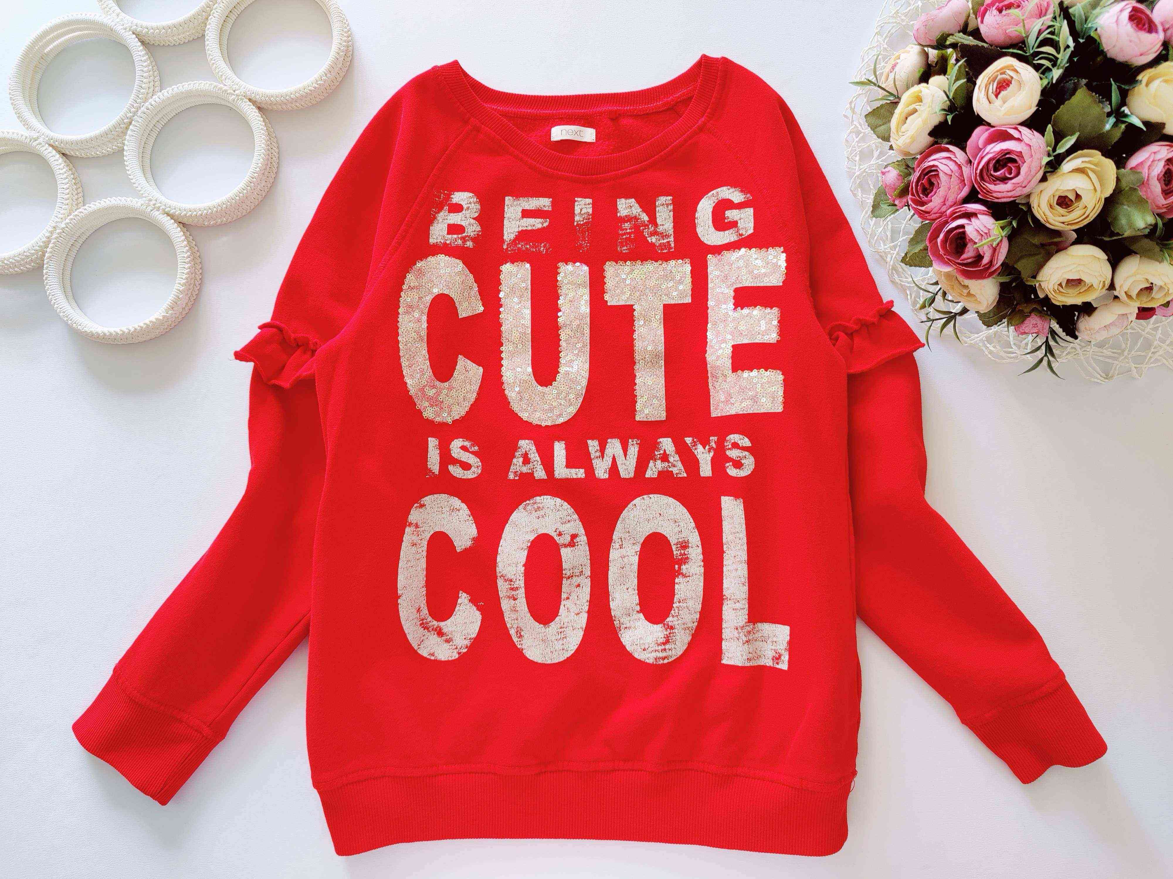 11 років, зріст 146 Теплий світшот у паєтках