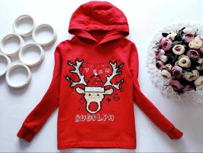 8,9 років, зріст 128,134 Новорічна толстовка