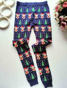 11,12 років, зріст 146,152 Теплі новорічні лосіни