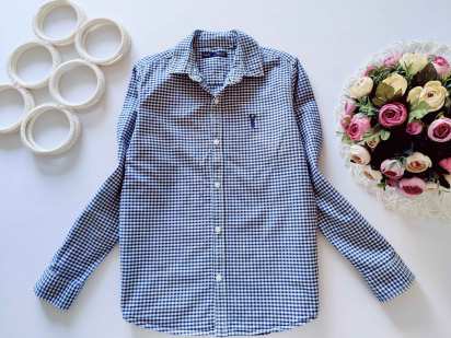 10 років, зріст 140 Сорочка у клітинку