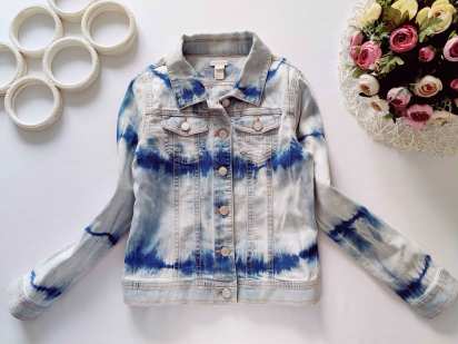 11,12 лет, рост 146,152 Стрейчевая джинсовка