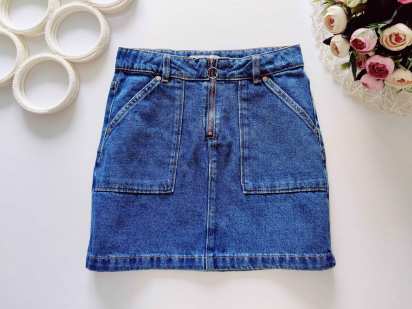 10,11 років, зріст 140,146 Джинсова спідниця на блискавці