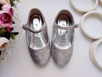 27 (17,5 см) Блискучі дитячі туфлі