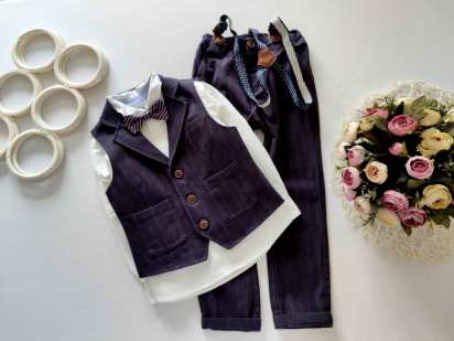 3,4 года, рост 104 Модный костюм для мальчика