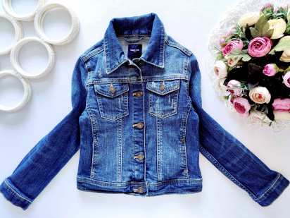 6,7 років, зріст 120 Модна джинсівка з потертостями