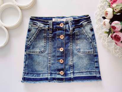 4,5 років, зріст 110 Стрейчева джинсова спідниця