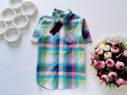 5,6 лет, рост 116 Красивая новая детская рубашка