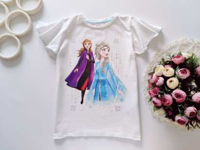 9,10 років, зріст 140 Футболка з Анною та Ельзою