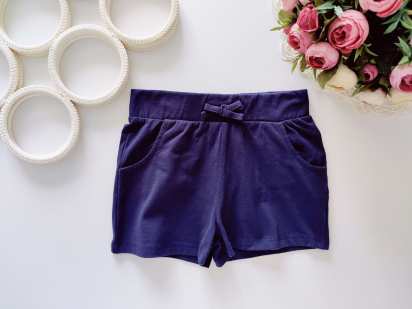 3,4 года, рост 98,104 Синие шорты с карманами
