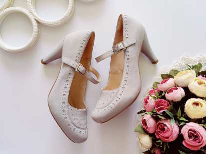 39 (25 см) Кожаные женские туфли