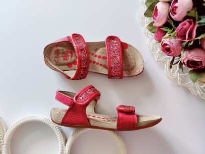 28 (18 см) Шкіряні босоніжки