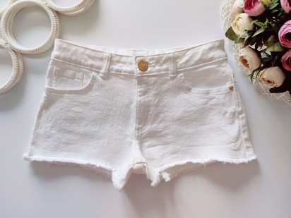 9,10 років, зріст 140 Білі джинсові шорти