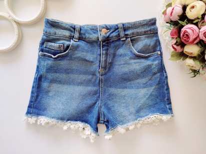 12,13 років, зріст 152,158 Стрейчові джинсові шорти