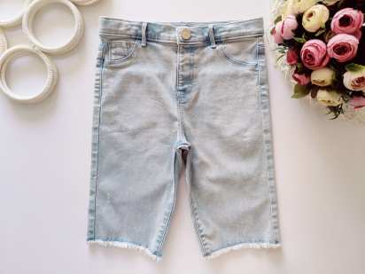 9,10 років, зріст 140 Блакитні подовжені шорти