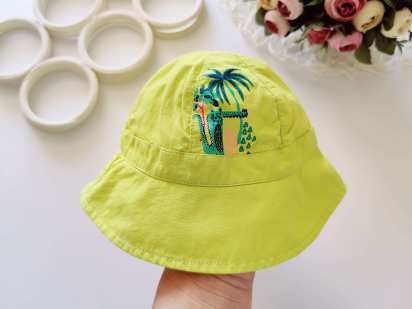 ВП 46 (6-12 міс) Салатова панамка з кроколілом