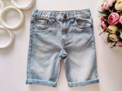 5,6 років, зріст 116 Блакитні джинсові шорти