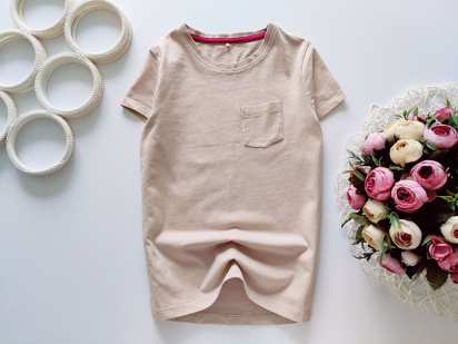 7,8 років, зріст 122,128 Нова бежева футболка