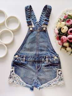 7 років, зріст 122 Красивий джинсовий комбінезон By Very