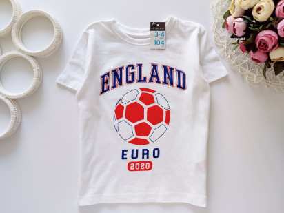 3,4 роки, зріст 104 Нова футболка з футбольним м'ячем