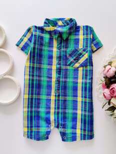 12 міс, зріст 80,86 Ошатний ромпер сорочкою